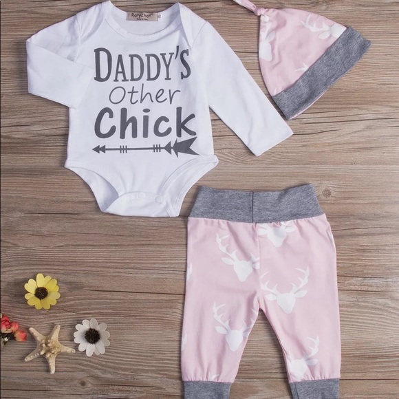 Other - Infant baby girl 3 pcs outfit NEW 6-12 months